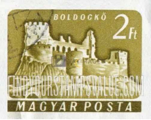 FindYourStampsValue: Castle Type of 1960: Boldogkő
