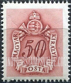 FindYourStampsValue: POSTAGE DUE STAMPS - Coat of Arms and Post Horn