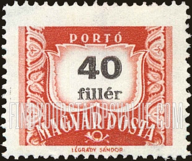 FindYourStampsValue: POSTAGE DUE STAMPS - Numeral value