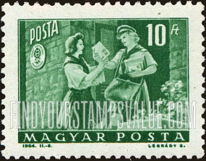 FindYourStampsValue: Girl pioneer & woman letter carrier