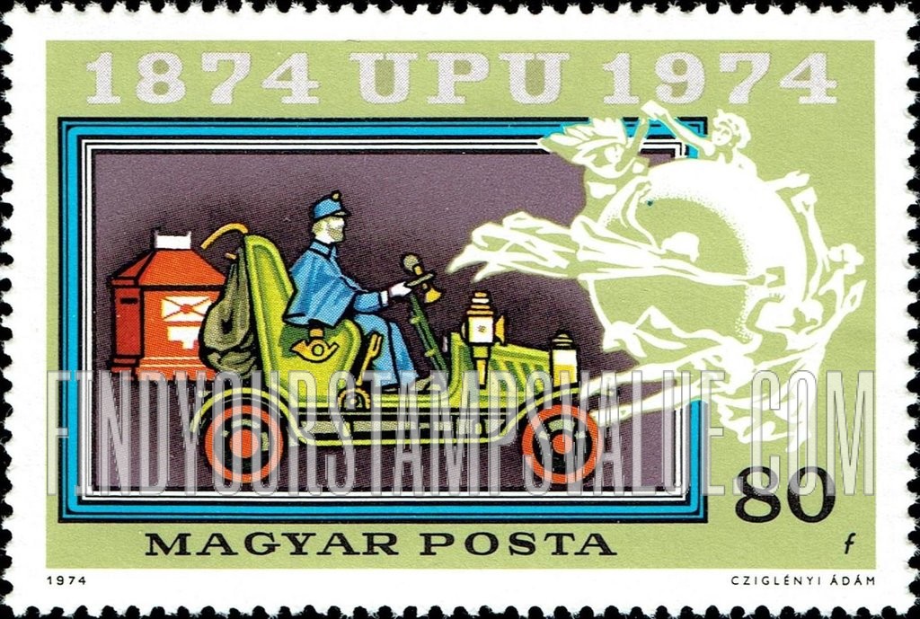 FindYourStampsValue: Old mail automobile