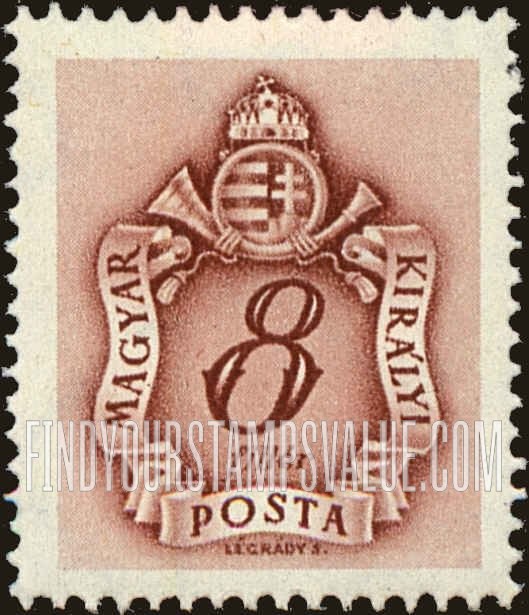 FindYourStampsValue: POSTAGE DUE STAMPS - Coat of Arms and Post Horn