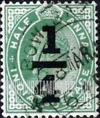 FindYourStampsValue: Empire: King Edward VII, Surcharged - साम्राज्य: राजा एडवर्ड सप्तम, सरचार्ज