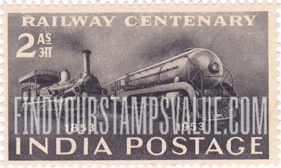 FindYourStampsValue: Republic of India: Railway Centenary - भारत गणराज्य: रेलवे शताब्दी