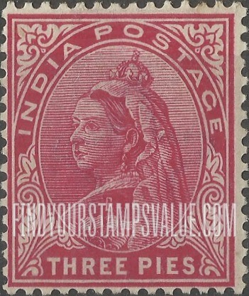 FindYourStampsValue: Empire: Queen Victoria - साम्राज्य: महारानी विक्टोरिया