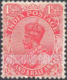 FindYourStampsValue: Empire: King George V, One and a Half - साम्राज्य: राजा जॉर्ज पंचम