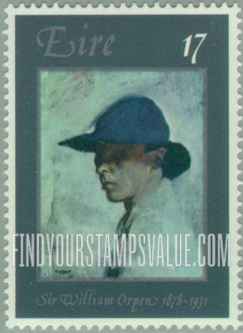 FindYourStampsValue: William Orpen, Self-portrait