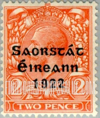 FindYourStampsValue: King George V: Stamps of Great Britain, 1912-22, Overprinted in Shiny to Dull Blue Black