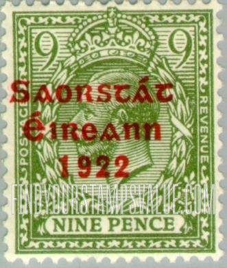 FindYourStampsValue: King George V: Stamps of Great Britain, 1912-22, Overprinted in Shiny to Dull Red