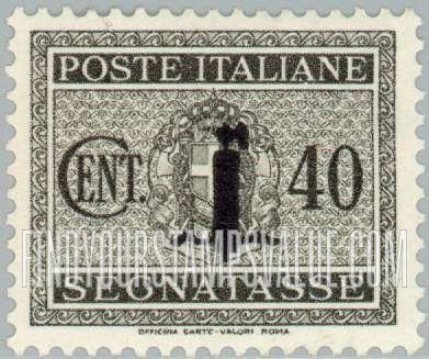 FindYourStampsValue: POSTAGE DUE - Coat of Arms: Overprinted
