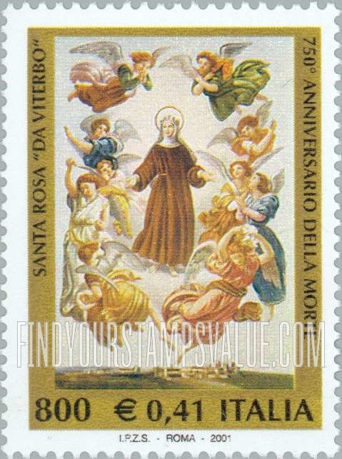 FindYourStampsValue: St. Rose of Viterbo (1235-1252)