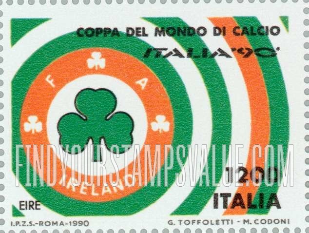 FindYourStampsValue: 1990 World Cup Soccer Championships, Italy: Ireland