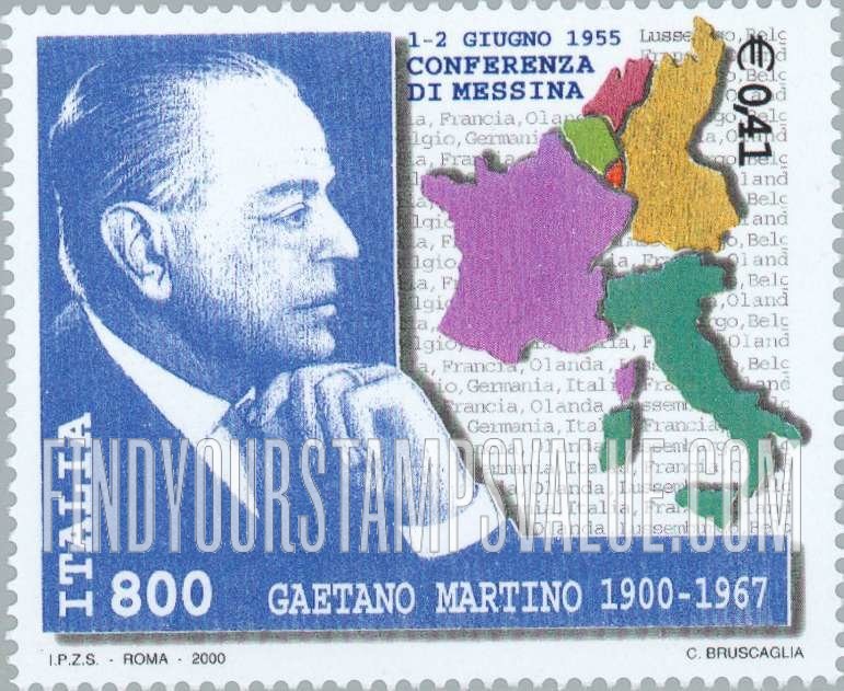 FindYourStampsValue: Gaetano Martino (1900-67), Statesman