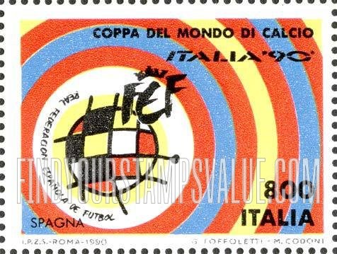 FindYourStampsValue: 1990 World Cup Soccer Championships, Italy: Egypt
