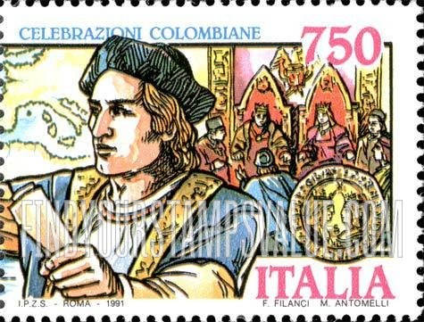 FindYourStampsValue: Discovery of America, 500th Anniversary (in 1992): Columbus, Queen’s court