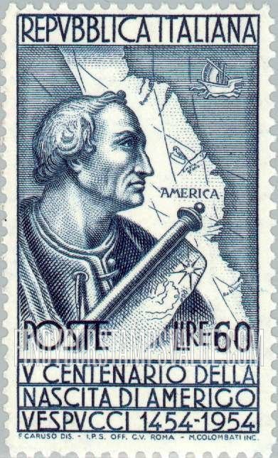 FindYourStampsValue: Amerigo Vespucci and Map