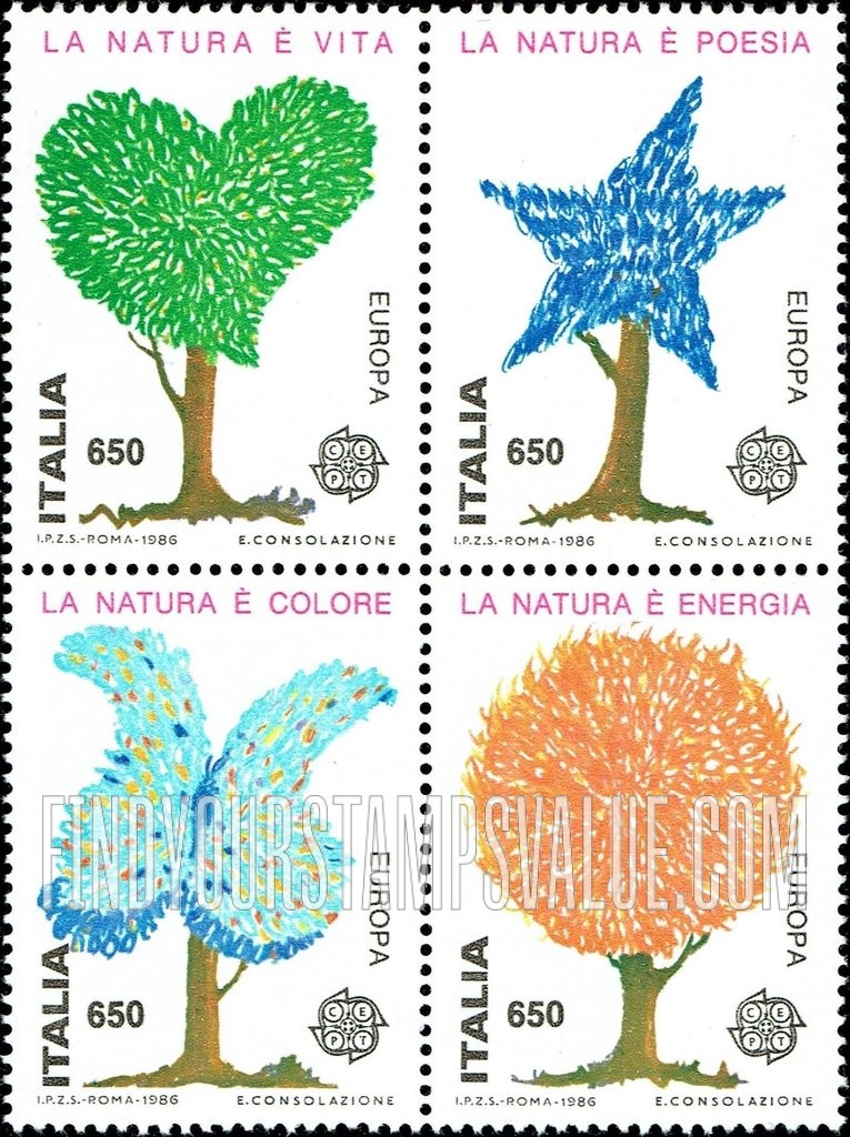 FindYourStampsValue: Europa 1986