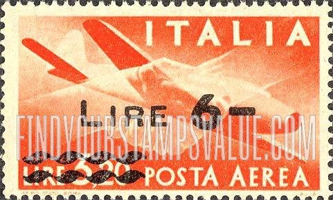 FindYourStampsValue: AIR POST - Plane and Clasped Hands: Surcharged in Black