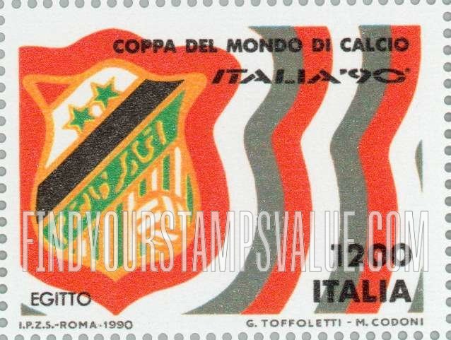 FindYourStampsValue: 1990 World Cup Soccer Championships, Italy: Egypt