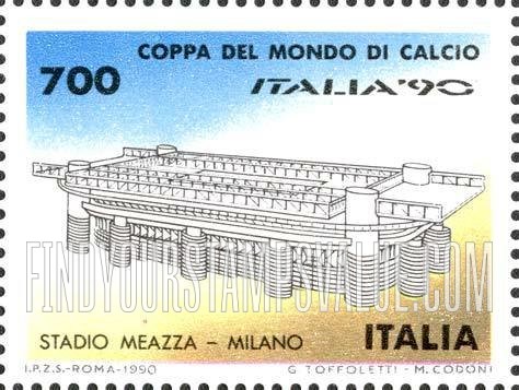 FindYourStampsValue: 1990 World Cup Soccer Championships, Italy: Meazza Stadium, Milan