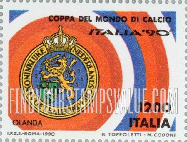 FindYourStampsValue: 1990 World Cup Soccer Championships, Italy: Netherlands