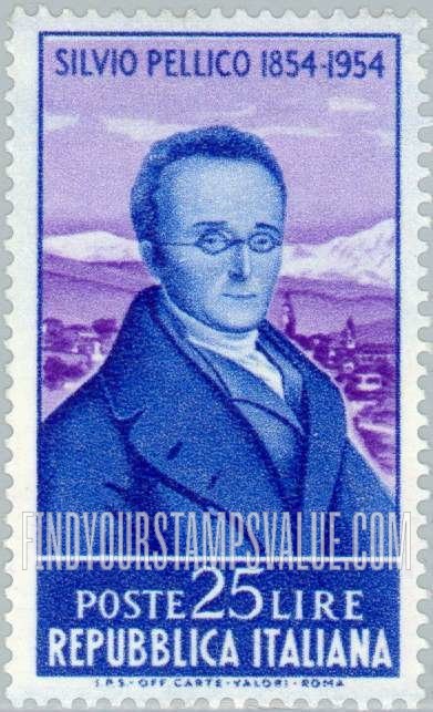 FindYourStampsValue: Silvio Pellico (1789-1854), Dramatist