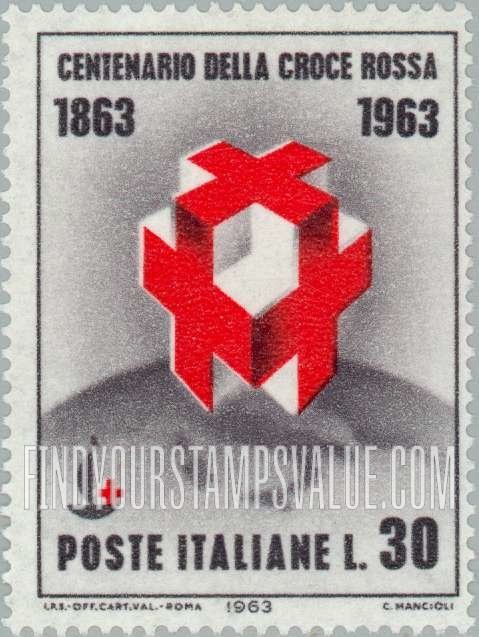 FindYourStampsValue: Crosses and Centenary Emblem on Globe