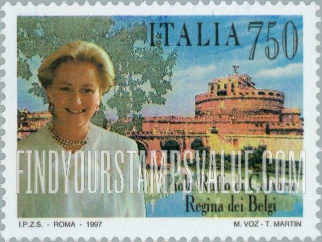 FindYourStampsValue: Queen Paola of Belgium, 60th Birthday: San Angelo Castle