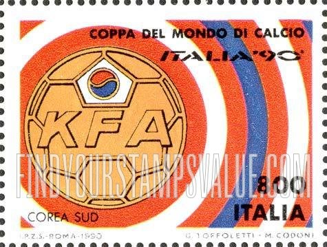 FindYourStampsValue: 1990 World Cup Soccer Championships, Italy: Ireland