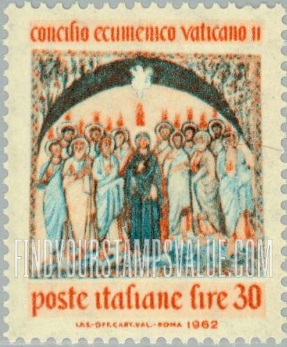 FindYourStampsValue: Holy Spirit Descending on Apostles