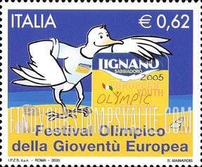 FindYourStampsValue: European Youth Olympic Festival, Lignano Sabbiadoro