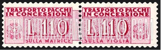 FindYourStampsValue: PARCEL POST AUTHORIZED DELIVERY - Trasporto Pacchi in Concessione