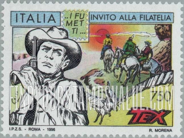 FindYourStampsValue: Invitation to Philately: Tex Willer, western scene