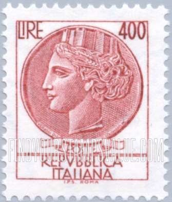 FindYourStampsValue: “Italia” after Syracusean Coin: Italia Type of 1953-54