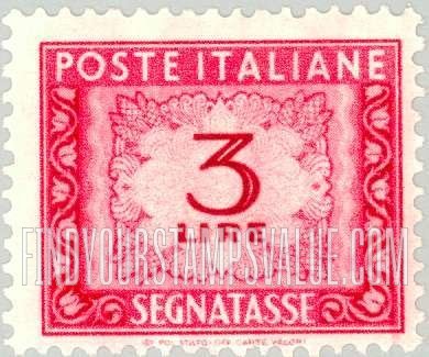FindYourStampsValue: POSTAGE DUE - Numeral Value