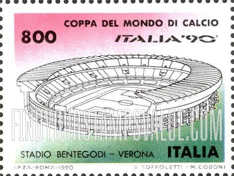 FindYourStampsValue: 1990 World Cup Soccer Championships, Italy: Sant’elia Stadium, Cagliari