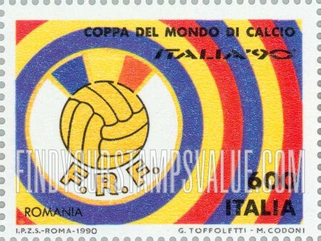 FindYourStampsValue: Soccer club emblems and stadiums in Italy: Romania