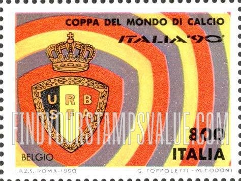 FindYourStampsValue: 1990 World Cup Soccer Championships, Italy: England
