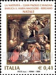 FindYourStampsValue: Nativity, by Gian Paolo Cavagna
