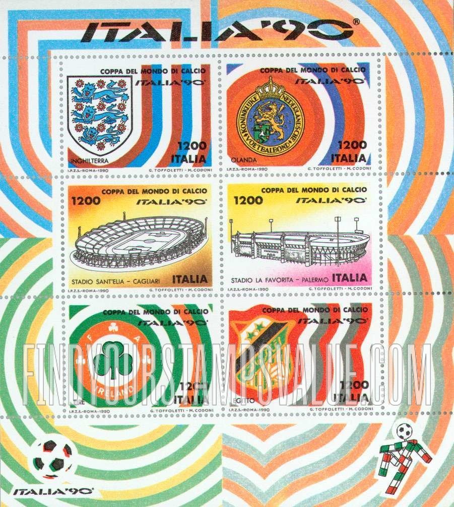 FindYourStampsValue: 1990 World Cup Soccer Championships, Italy
