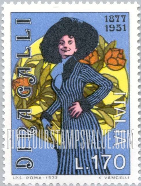 FindYourStampsValue: Dina Galli (1877-1951), Actress