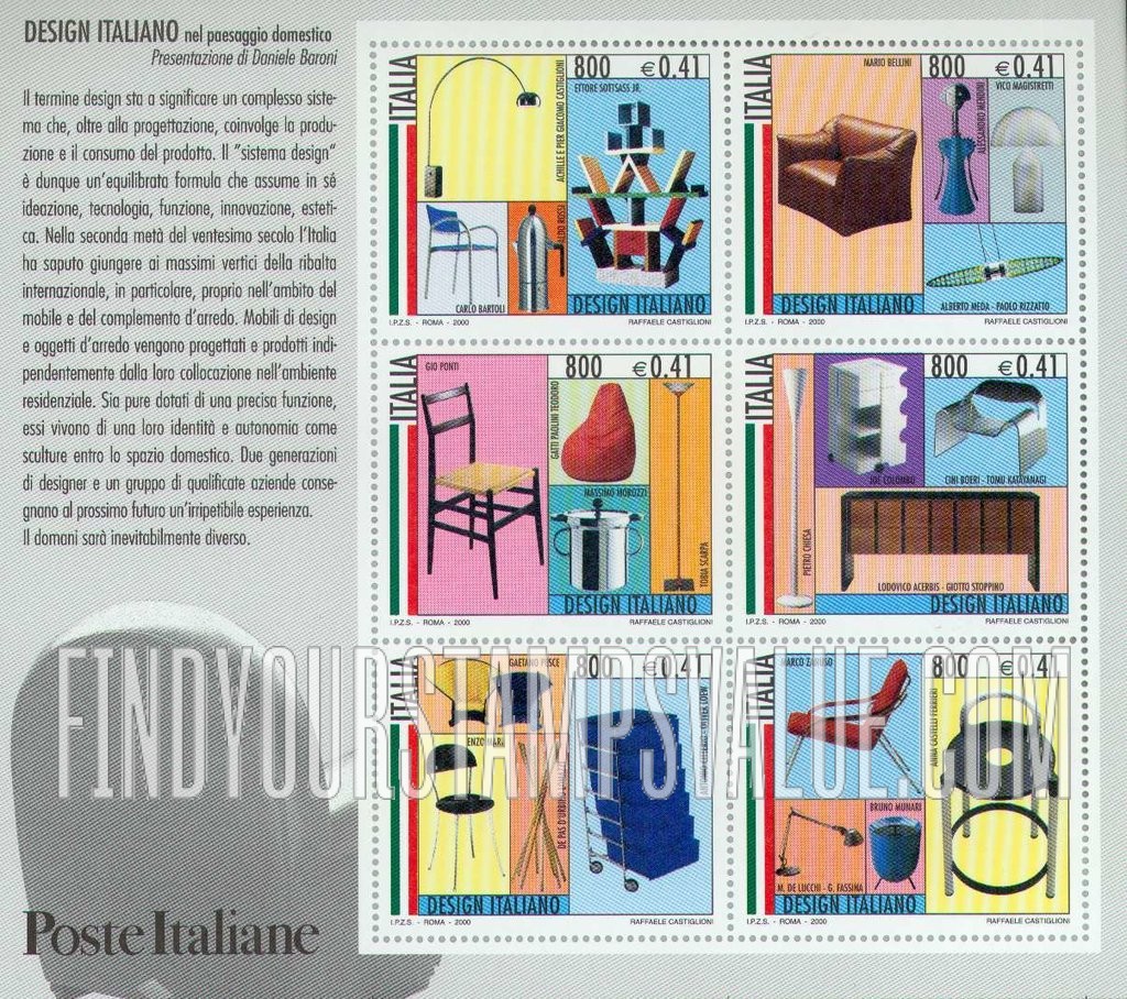 FindYourStampsValue: Italian Design
