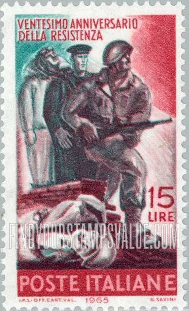 FindYourStampsValue: Italian soldier, sailor and airman fighting for the Allies