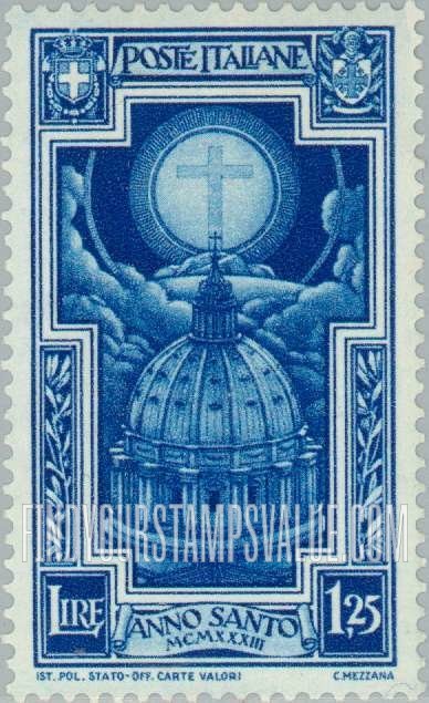 FindYourStampsValue: Cross in Halo, St. Peter’s Dome