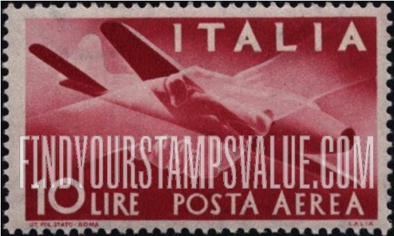 FindYourStampsValue: AIR POST - Plane and Clasped Hands