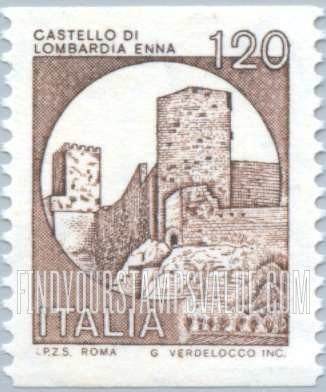 FindYourStampsValue: Coil Stamps: Lombardia, Enna