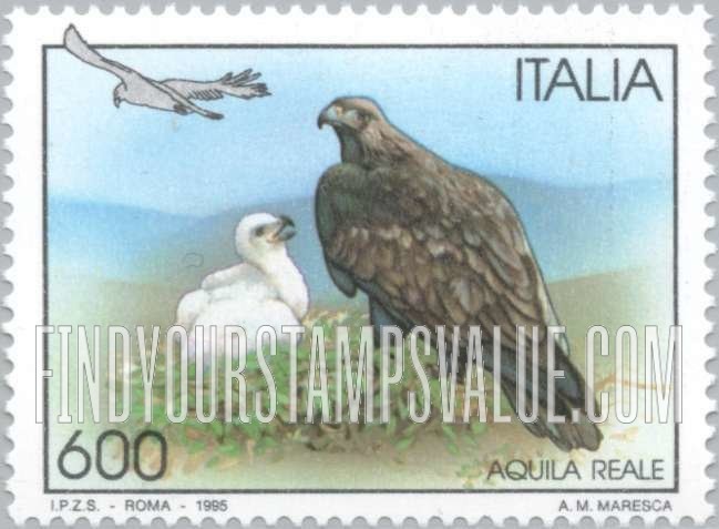 FindYourStampsValue: Birds: Royal eagle