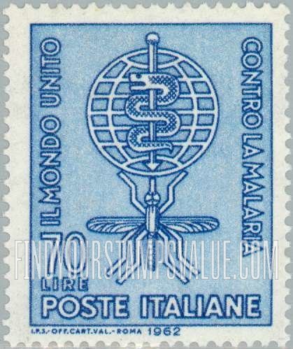 FindYourStampsValue: Malaria Eradication Emblem