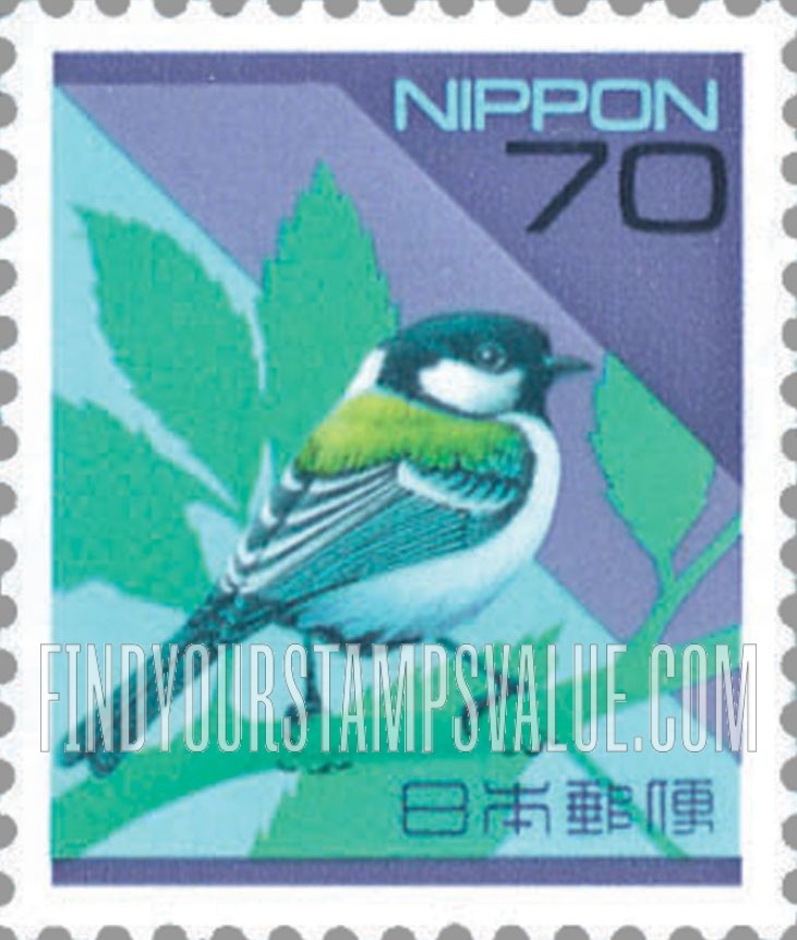 FindYourStampsValue: Great tit - シジュウカラ