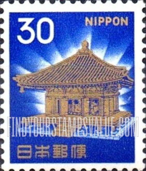 FindYourStampsValue: Golden Hall, Chusonji - 中尊寺金色堂